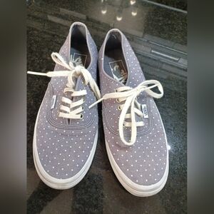 Vans Navy and White Polka Dot Sneakers